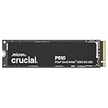 Crucial P510 SSD 2To PCIe 5.0 x4 NVMe M.2, Lecture jusqu'à 10.000 Mo/s, écriture jusqu'à 8.700 Mo/s, Compatible avec Ordinateur Portable et de Bureau, TLC NAND, Disque Dur Interne - CT2000P510SSD8-01