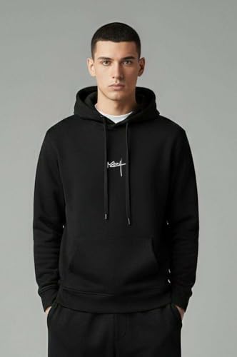 Image of Meut Men's Cotton Blend Hoodie | Stylish & Warm Sweatshirt for Gym, Running, Travel & Winter Wear | Comfortable Hooded Pullover for Everyday Use