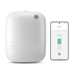 Waterless Essential Oil Diffuser for Home and Commercial Use, Up to 2000 sq ft 400 mL Capacity, Aromatherapy Scent Diffuser for Large Rooms, Smart Scent Air Machine, ANW-White