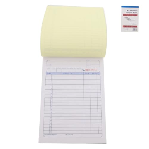 GARIOUANS Rechnungsbuch Auftragsbeleg für Kleinunternehmen