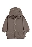 Sterntaler Baby Jungen Strickjacke Baby GOTS Strickjacke Emmi - Strickjacke Baby - Strickjacke mit Öhrchen und Knopfleiste - braun, 68