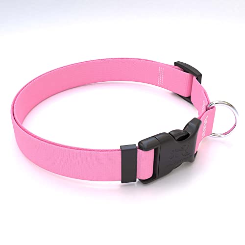 Image of Yellow Dog Design Standard Easy-Snap Collar, Solid Light Pink, Medium 14 inch - 20 inch