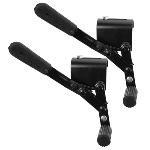 CLISPEED 1 Par Freno De Partes De Sillas De Ruedas Accesorios Para Sillas De Ruedas Suministros De Freno Frenos De Piezas De Metal Negro