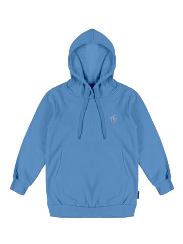 Image of KiddoPanti Unisex Solid Pullover Hooded Fleece Sweatshrit | Cotton Poly Fleece Fabric | Waist Length, Full Sleeve Hoodie | 2 Kangaroo Pockets | Winter Wear for Boys & Girls