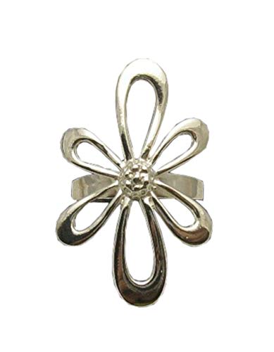 Bague fleur argent 925 Empress : l'éclat du massif sculpté pour sublimer vos tenues de soirée