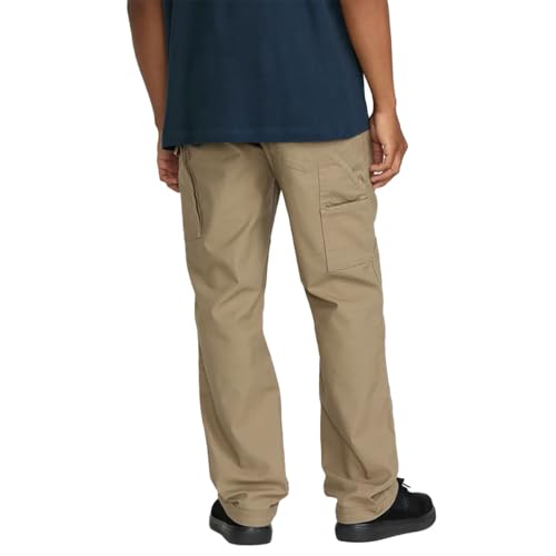 Volcom Men's Caliper II Relaxed Fit Straight Leg Workwear Utility Pant, Brindle2