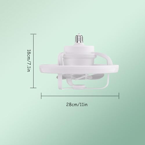 Ventilateur de plafond à douille Teksome orientable à 360° - 5