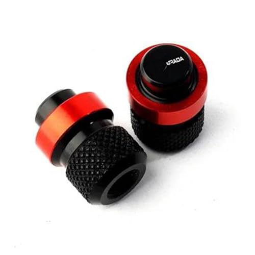 Ventileinsatzkappen Motorrad Zubehör Reifen Ventil Kappen Air Port Stem Abdeckung Für Ducati Multistrada 950 1100 1200 1260 1200S S(Rosso)