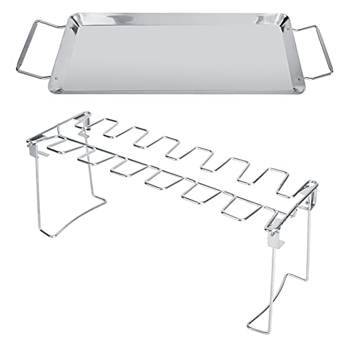 Rack de Parrilla de Barbacoa de Acero Inoxidable para picnics de Campamento, Fuerte e Ideal para Varias Personas, Uso versátil