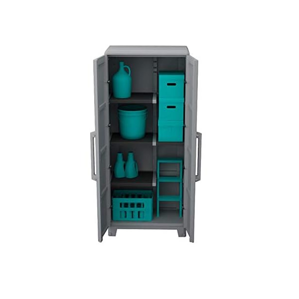 Terry, Transforming Modular 4, hoher multifunktionaler Schrank mit zwei Türen für drinnen und draußen - 78x43,6x184,40… – Bild 8