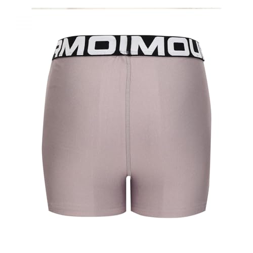 Under Armour HeatGear Shorty-Shorts für Damen, Tetra Gray/White, S – Ansicht 2