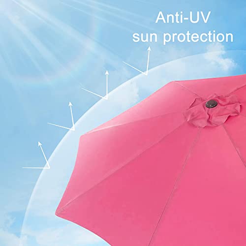 Parasol de table extérieure anti-UV doté d'une manivelle ergonomique