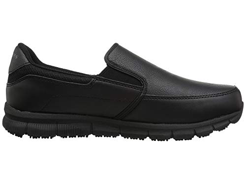Skechers Men's Work Nampa-Groton Slip On, Black/Black, Size 103