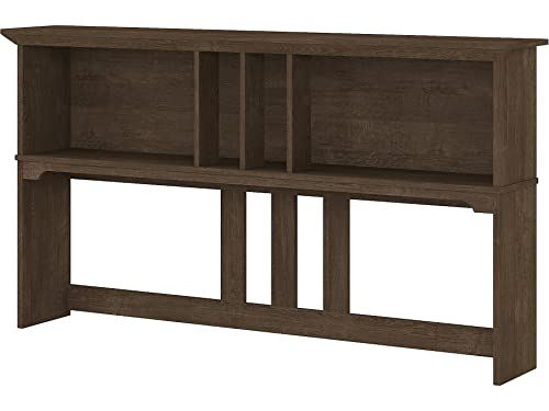 Bush Business Furniture SAH160ABR-03 Bush Furniture Salinas 60W Hutch In Ash Brown, Desk Attachment cover