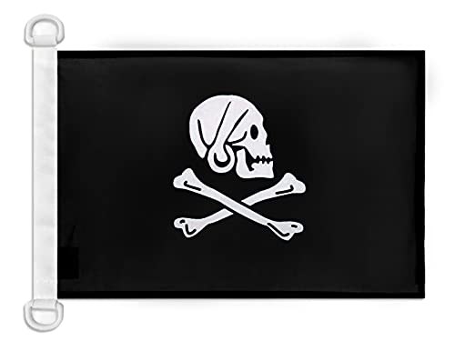 AZ FLAG Pirate Henry Avery Black Nautical Flag 18'' x 12'', skull Pirates flags 30 x 45 cm, Banner 12x18 in for boat โ image 1