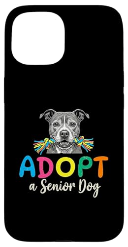Senior Dog Adoption Shirt Adopt a Senior Dog Cute Rescue �X�}�z�P�[�X iPhone 15 �p