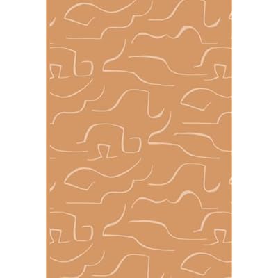 GROW Hardback Journal, Standard 6" x 9", Orange Petroglyphs