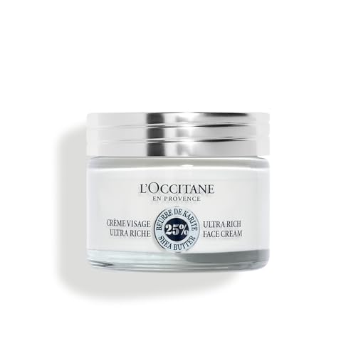 L'OCCITANE - Crème Visage Ultra Riche Karité - Peaux sèches et sensibles - 50 ml - Hydratant -...