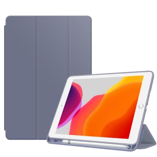 Protection iPad Pro 11 pouces étui rabat cuir violet lavande et coque rigide 2022 2021 2020