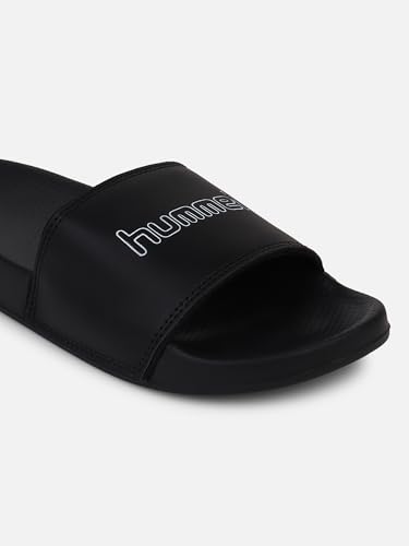 Image of hummel CLASSIC WOMEN SLIDERS Comfortable Cushioned Sole Arch Support Durable Lightweight Flexible Trendy Style Flip flops and Slippers Slides for Women Daily use Chappal