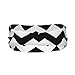 Classic Black White Chevron Zigzag Pattern Fashionable Outdoor Sports Decoration Sweat Proof and Absorbent Belt