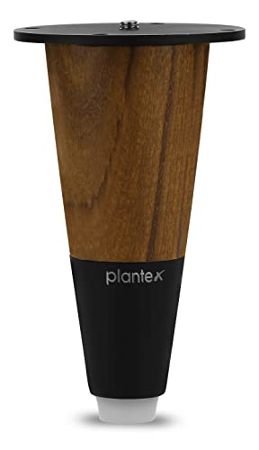 Image of Plantex Heavy Duty Stainless Steel 4 inch Sofa Leg /Bed Furniture Leg Pair for Home /Furniture Sofa Legs for Table /Sofa Support Legs /Sofa Furniture Leg (Black) Set of 10 Pcs