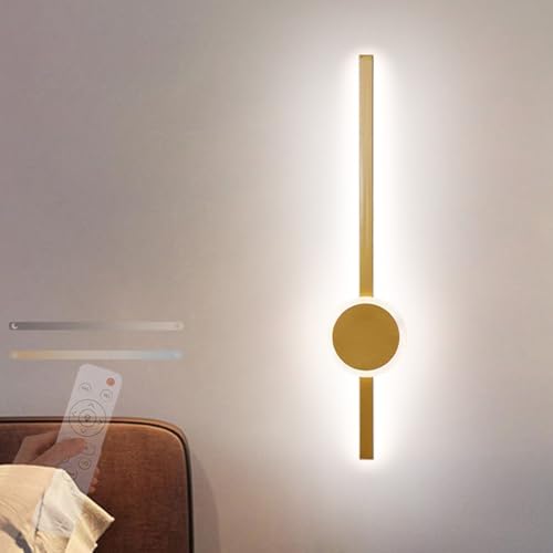 Apliques de pared modernos 2700K-6500K con mando distancia y luz LED interior de aluminio