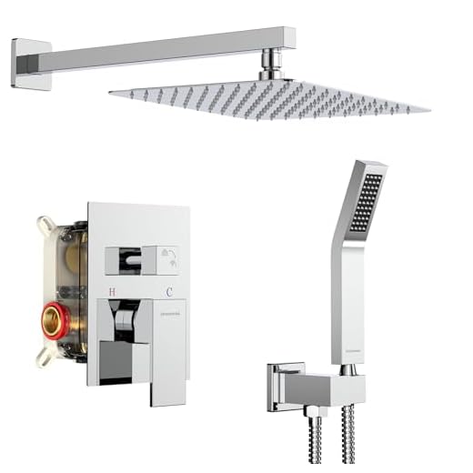 SR SUN RISE SRSH-F5043 Bathroom Luxury Rain Mixer Combo Set