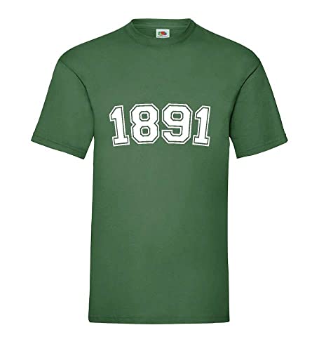 T-shirt pour homme vert 1891 avec finitions haut de gamme XXXL