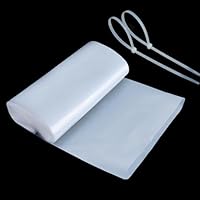 dabinzhijia 10m Dachrinnenschlauch, Fallrohrersatz aus LDPE mit 2 Kabelbindern, Ablaufschlauch für Regenrinnen, Wiederverwendbar Fallrohrprovisorium