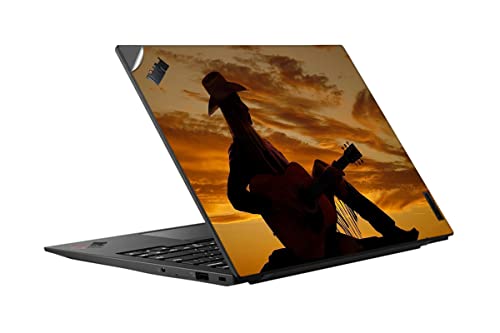 Image of GADGETS WRAP Printed Vinyl Top Only Skin Sticker Decal for Lenovo Thinkpad X1 Carbon 9th Gen - Cowboy Girl