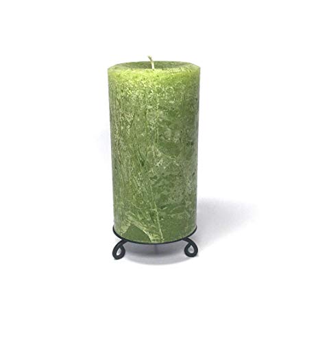 Still Water Candles Pear Green Rustic Unscented Pillar Candle thumb #2