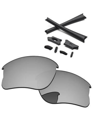 Image of Replacement Lenses & Rubber Kits for Oakley Flak Jacket XLJ OO9009 63mm - Precision Fit, UV Block, Impact Resistant