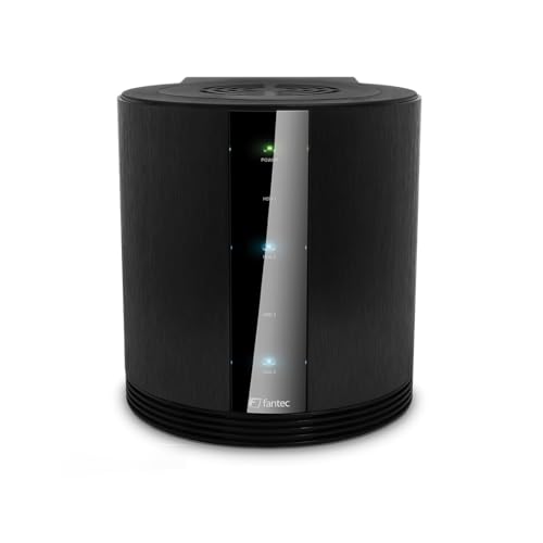 Fantec SQ-35u3e 6G 4 Voies Boîtier de Disque Dur Externe, 8,89 cm (3,5 Pouces) Noir