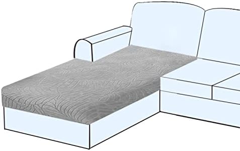 SHUOJIA Sofa Seat Cushion Cover, Stretch Sofa Seat Cover, Cushion Covers Non-slip, Slipcover Cover for Sofa Seat Cushions,Seat Couch Cover for Pets & Kids (Light Grey,Large-1-Seater)