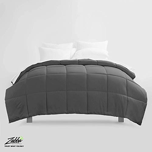 Beckham Hotel Collection 1300 Series - All Season - Luxury Goose Down Alternative Comforter - Hypoallergenic - Full/Queen - Gray