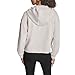 DKNY Women's Sweater fleece Full Zip Hoodie Sweatshirt with bungee, Oat, Medium