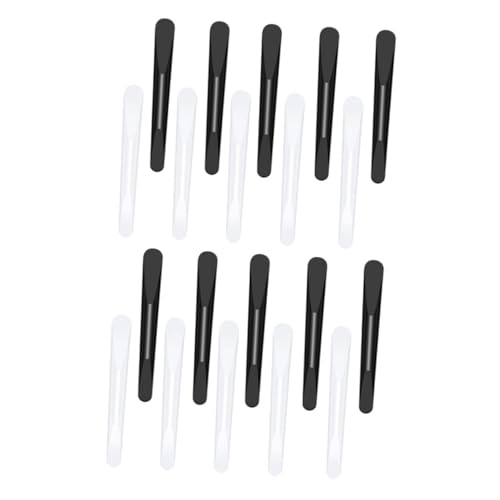 IWOWHERO Face Tool Long Handle Mask Scraper Makeup Lotion Spatula Set of 3 for Cosmetics Random Color