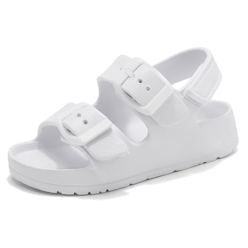 Image of Toddler Girls Boys Sandals Adjustable Buckle EVA Slipper Sandals With Hook Loop Back Strap