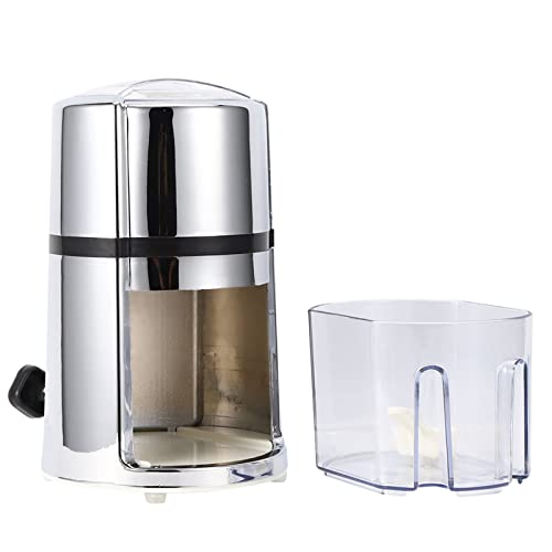 Lybunair Manual Ice Crusher, Portable Stainless Steel Blade Ice Grinder with ABS Plating for Home & Commercial Use - ideal for Cocktails and Slushies
