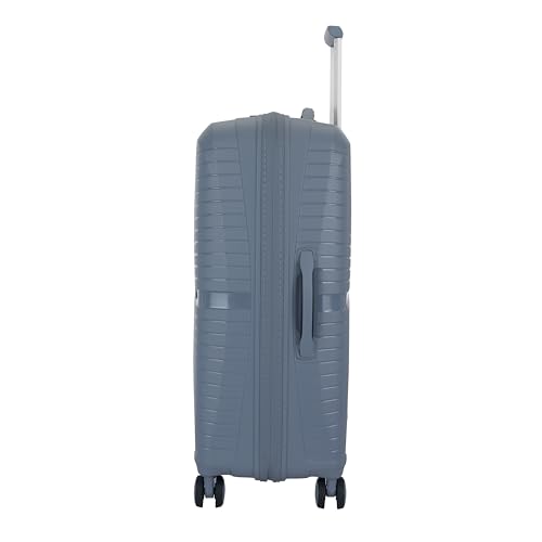 Image of American Tourister AIRCONIC2.0 SP 67 cm Meidum Check-in Polypropylene (PP) Hard 8 Wheels Spinner Luggage /Suitcase /Trolley Bag for Travel (Gray)