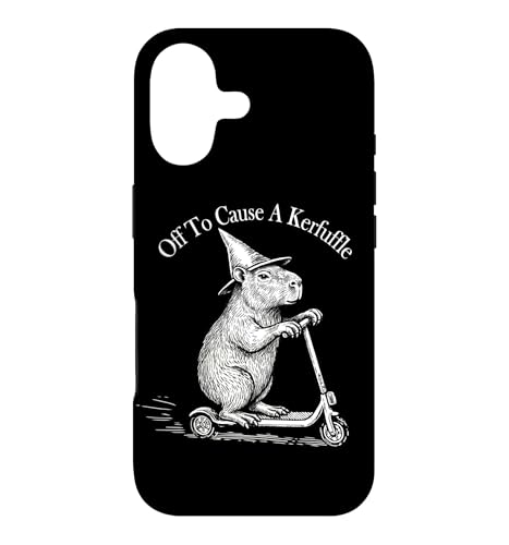 Funny Retro Scooter Off To Cause A Kerfuffle Capybara Vibes �X�}�z�P�[�X iPhone 17 �p