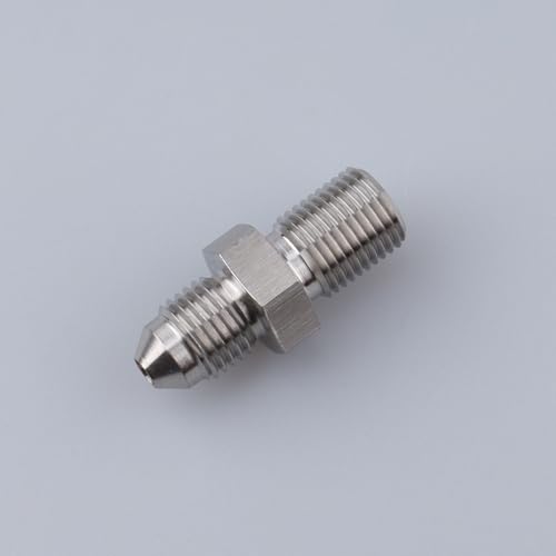 Image of AC PERFORMANCE 3AN Male Flare to M10x1.0 Metric Fitting Stainless Steel