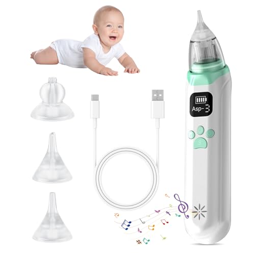 Anluomania Nasensauger Baby Elektrisch, Nasensauger Baby, Nasenreiniger Wiederaufladbar, Nasensekretsauger, Anti Reflux, mit 3 Saugstufe & 3 Silikon Tipps, Wiederaufladbar Mit Licht Und Musikfunktion Anluomania Nasensauger Baby Elektrisch, Nasensauger Baby, Nasenreiniger Wiederaufladbar, Nasensekretsauger, Anti Reflux, mit 3 Saugstufe & 3 Silikon Tipps, Wiederaufladbar Mit Licht Und Musikfunktion