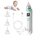 Anluomania Nasensauger Baby, Nasensauger Baby Elektrisch, Nasenreiniger Wiederaufladbar, Nasensekretsauger, Anti Reflux, mit 3 Saugstufe & 3 Silikon Tipps, Wiederaufladbar Mit Licht Und Musikfunktion