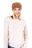 Velanio Cashmere Women;s Cashmere Beanie – Fashionable Oversized Slouchy Beanie Hat for Women Made f