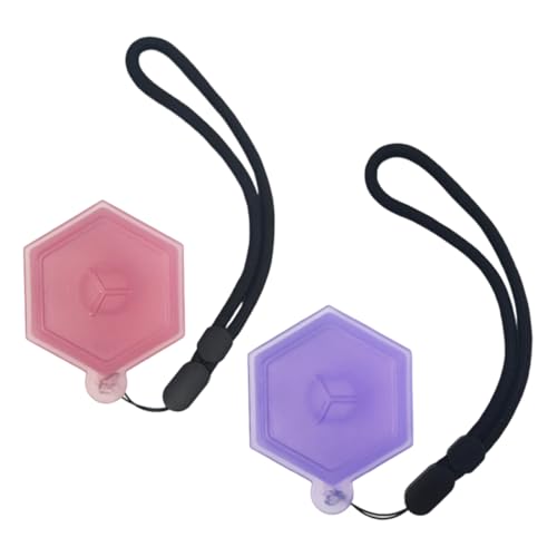 2 Pezzi Scatola Porta Pods Universale, Scatola di Immagazzinaggio, Accessori Colorati per Borracce Sportive, per l'Uso Quotidiano e Viaggio, Rosa + Viola