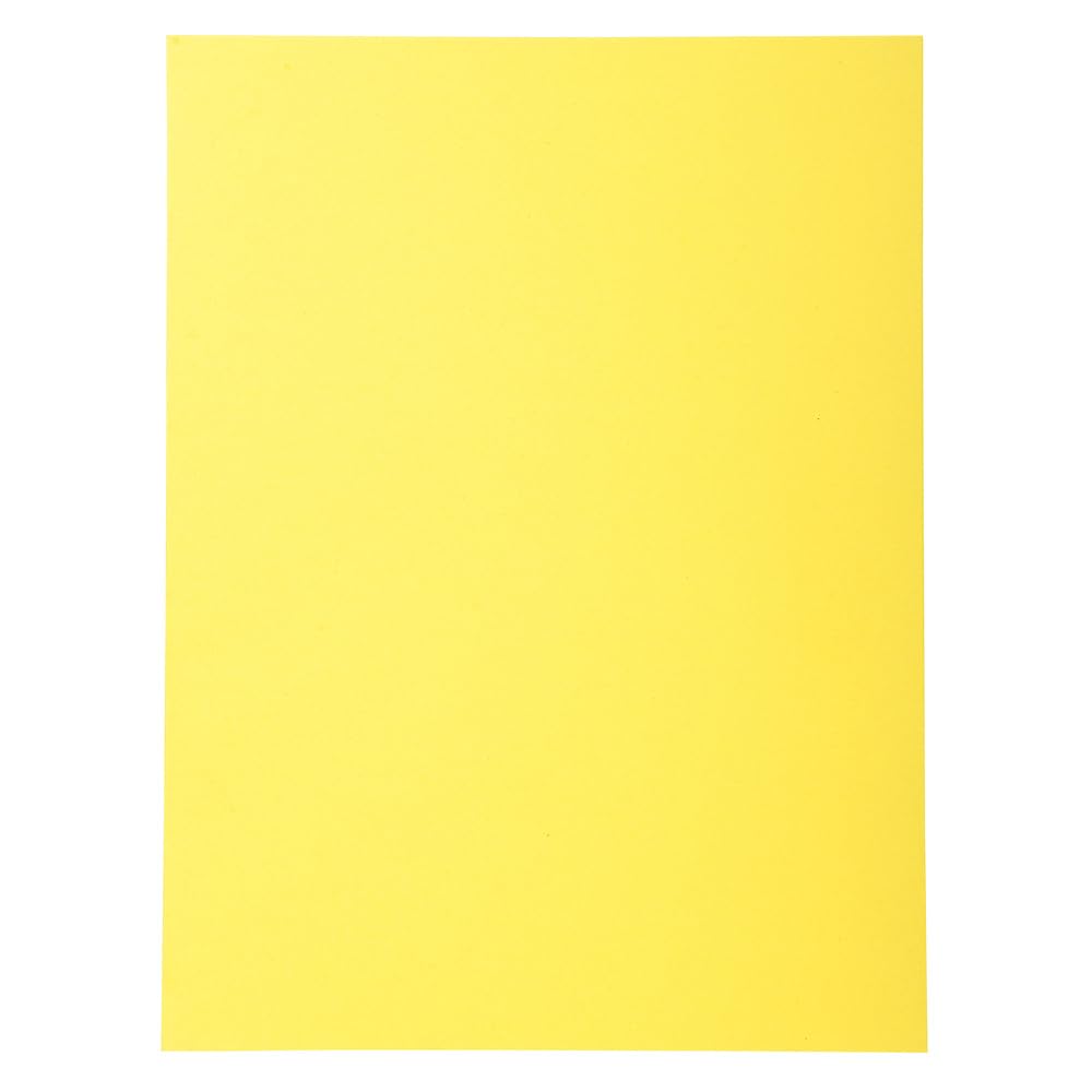 Exacompta - Ref 420205E - Box of 10 Packs of 50 Forever® semi-Rigid folders 170g/m2-100% Recycled and Certified Blue Angel - Size 24 x 32 cm for A4 Size - Yellow