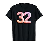 Compleanno di 32 anni Numero Trentadue Palloncino