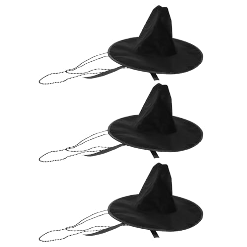 Chapeau coréen plat Healeved à ruban noir | Lot de 3 accessoires hanbok rigides